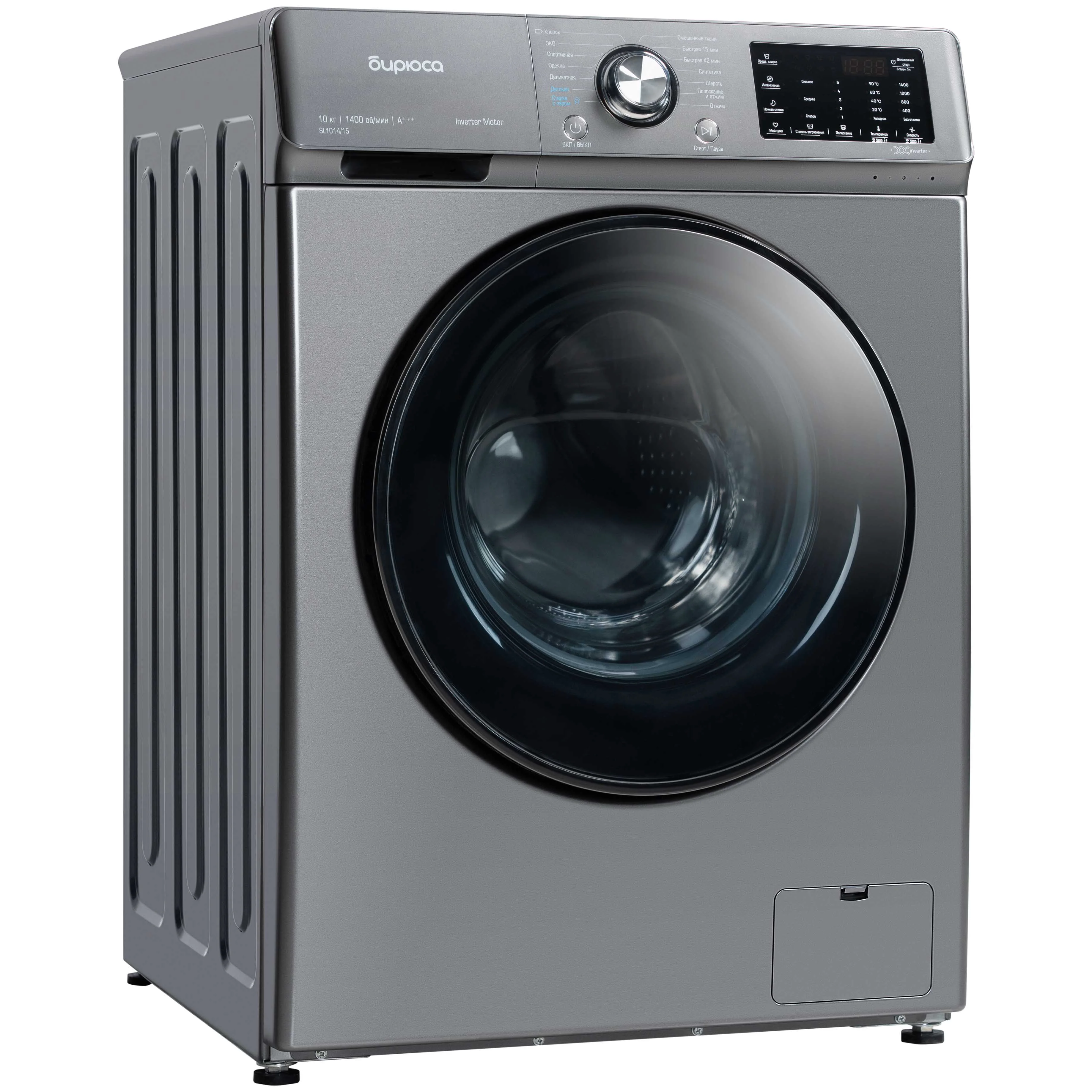 Стиральная машина Бирюса WM-SL1014/15 M серая - ForteMarket Стиральная машина Бирюса WM-SL1014/15 M серая купить,0