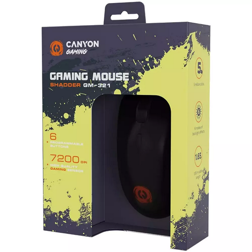 Мышка игровая Canyon Shadder GM-321 Black