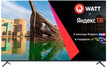 Телевизор Qwatt Q65YK-MB 165 см черный