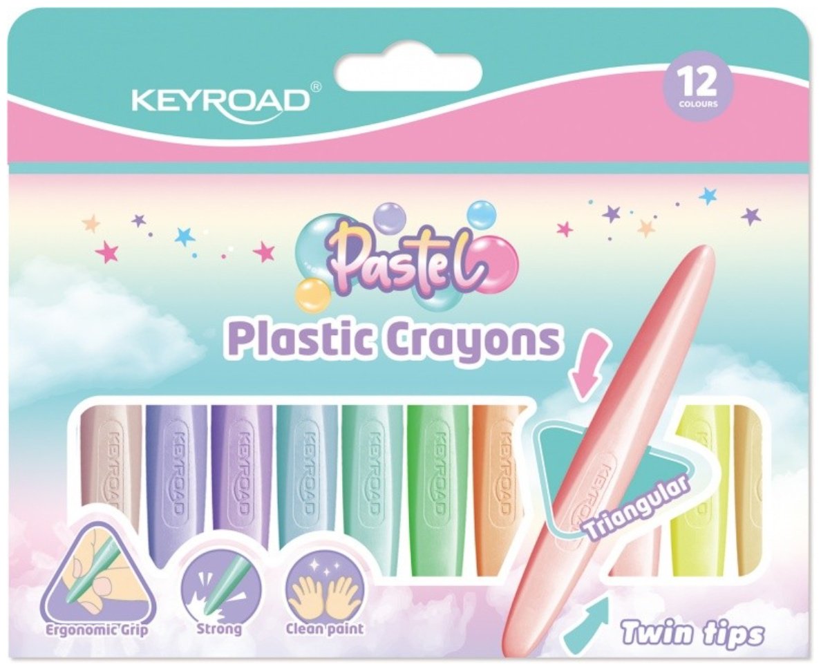 KEYROAD мел восковой сечение шестигранное 12 шт купить,NaN