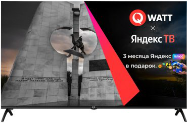 Телевизор 43" (109 см) Qwatt Q43YK-MB LED UHD Black купить,NaN