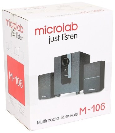 Компьютерные колонки Microlab M 106 черный купить,0