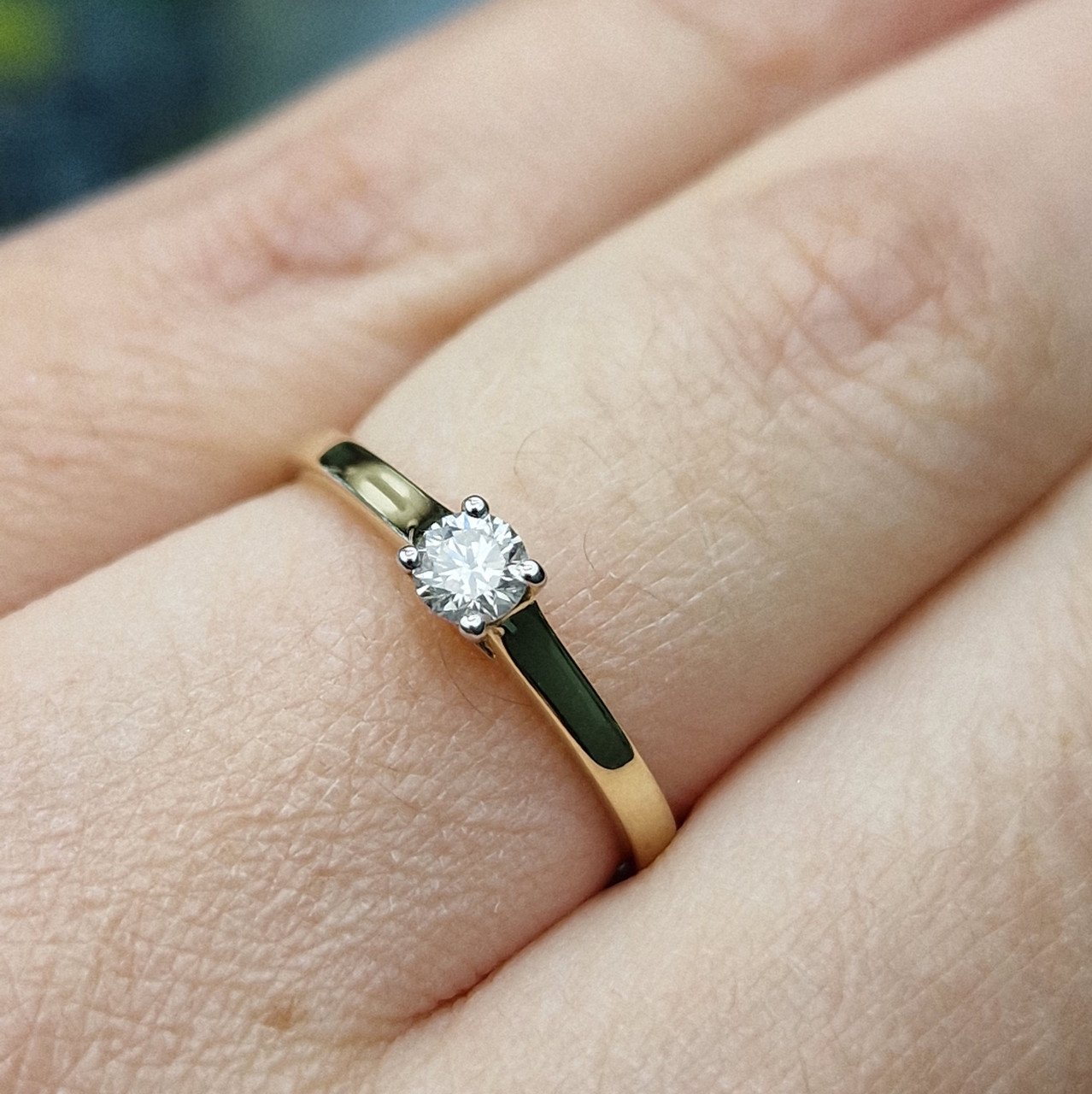 Кольцо Deimantas 99981704 17р 1,29гр 0,192ct. купить,NaN