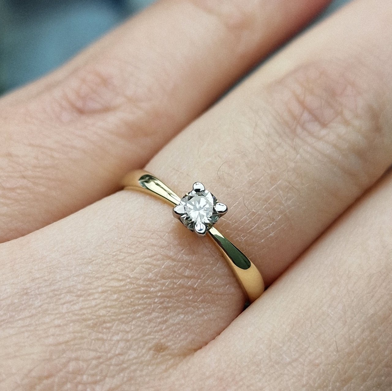 Кольцо Deimantas 99981721 16р 0,91гр 0,26ct. купить,NaN