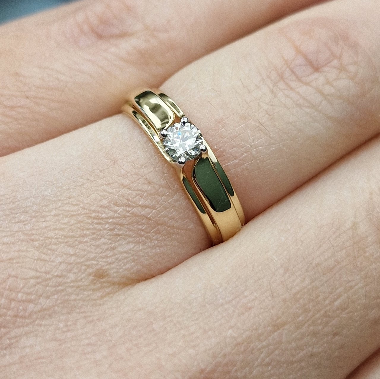Кольцо Deimantas 99981699 17р 1,29гр 0,244ct. купить,NaN