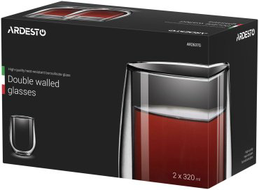 Кружка Ardesto AR2637G 320 мл стекло купить,NaN