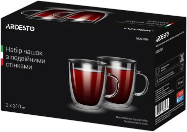Кружка Ardesto AR2631GH 310 мл стекло