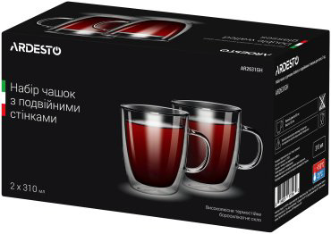 Кружка Ardesto AR2631GH 310 мл стекло купить,NaN