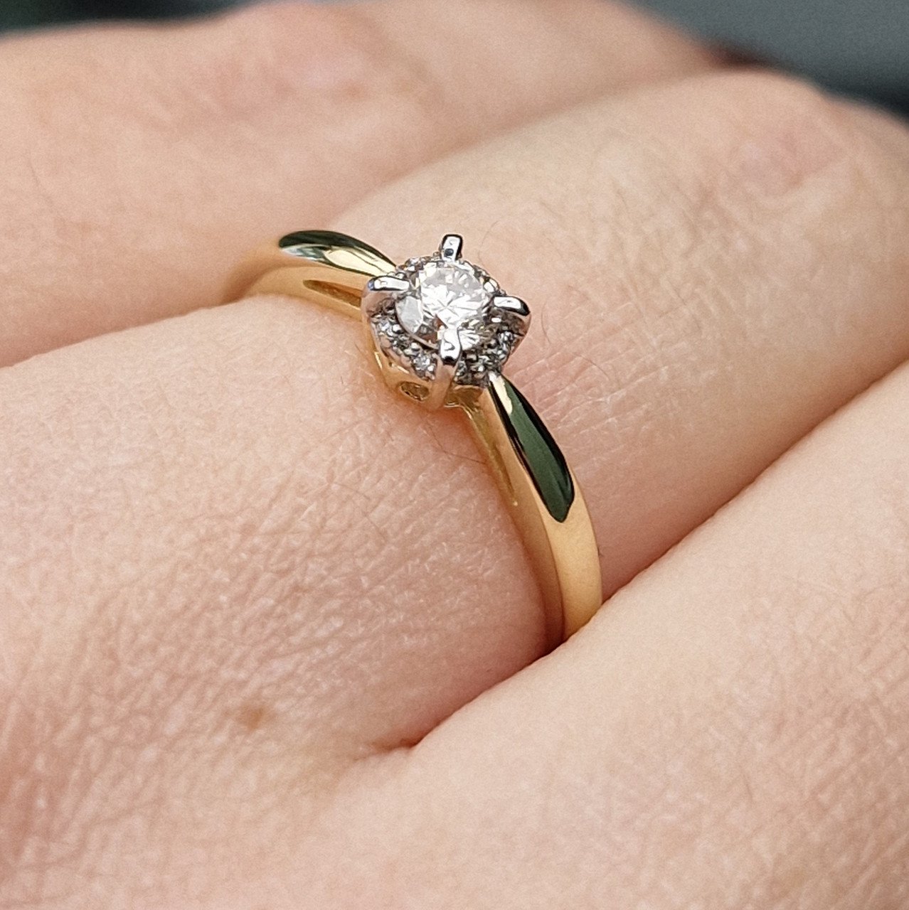 Кольцо Deimantas 99981763 16,5р 1,51гр 0,211ct. купить,NaN