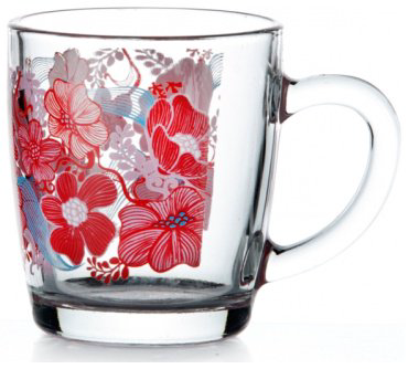 Кружка Pasabahce Red Serenade 55531/1 340 стекло купить,NaN