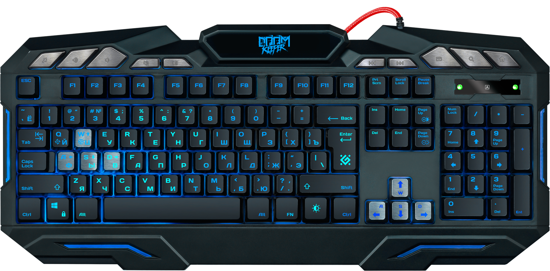 Клавиатура Defender Doom Keeper GK-100DL RU Black купить,0