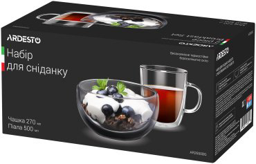 Кружка Ardesto AR2650BG 270 мл стекло купить,NaN