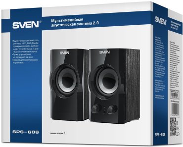 Компьютерные колонки SVEN SPS-606 черный купить,0
