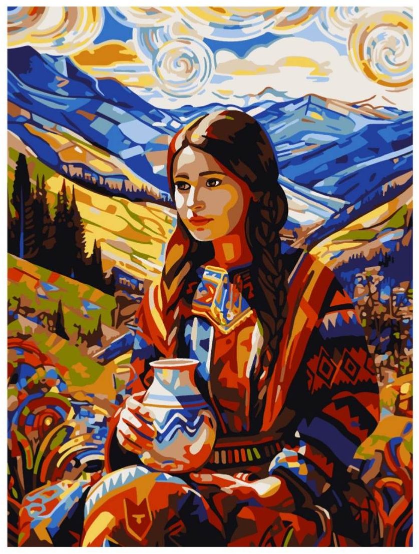 LORI Девушка с кувшином картон 38x28.5 см купить,NaN