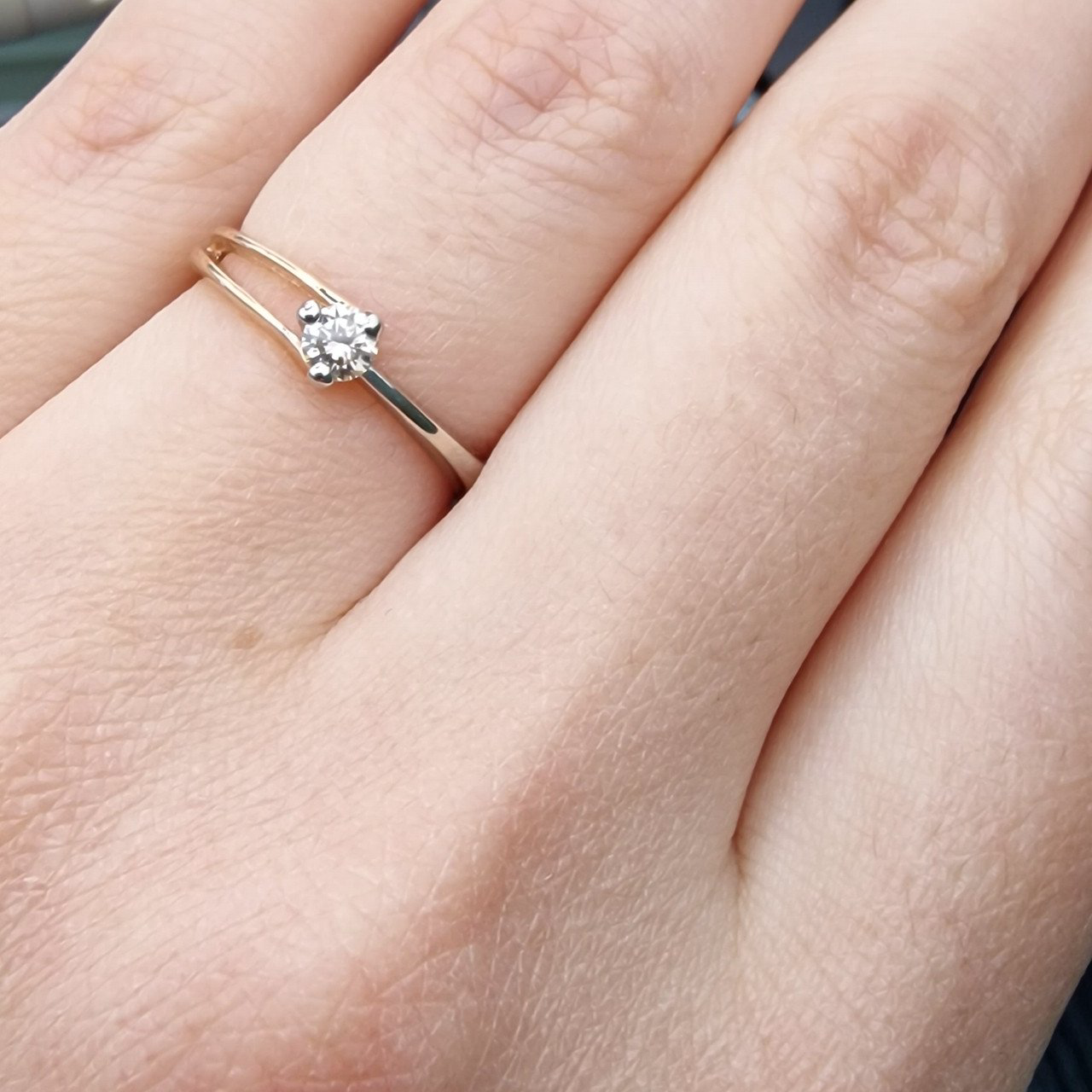 Кольцо Deimantas 99981813 17р 2,09гр 0,16ct. купить,NaN
