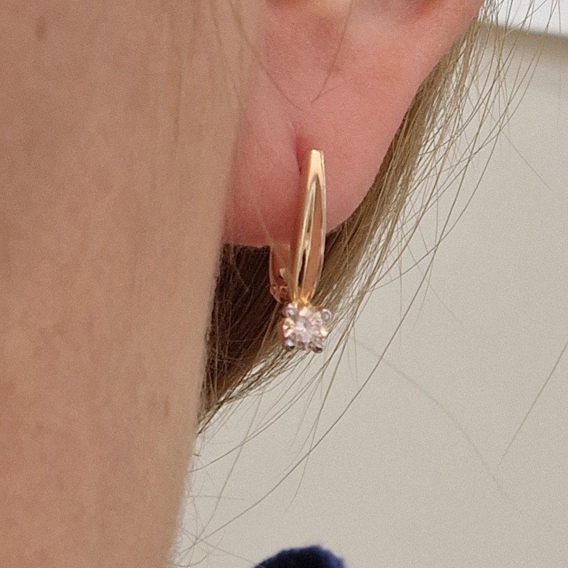 Серьги Deimantas 99981822 2,92гр 0,362ct. купить,NaN