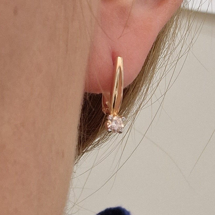 Серьги Deimantas 99981822 2,92гр 0,362ct. купить,NaN