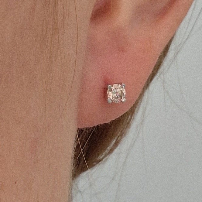Серьги Deimantas 100068021 1,34гр 0,368ct. купить,NaN
