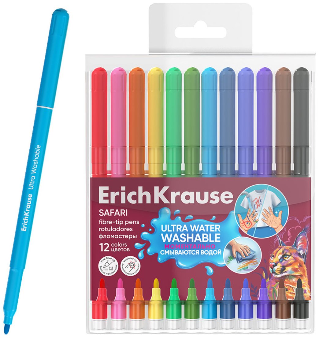 Фломастер Erich Krause 12 шт купить,NaN
