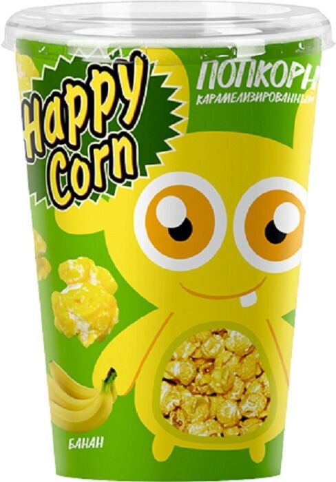Попкорн Happy Corn готовый банан 85 г купить,NaN