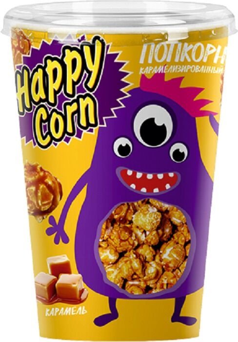 Попкорн Happy Corn готовый карамель 85 г купить,NaN