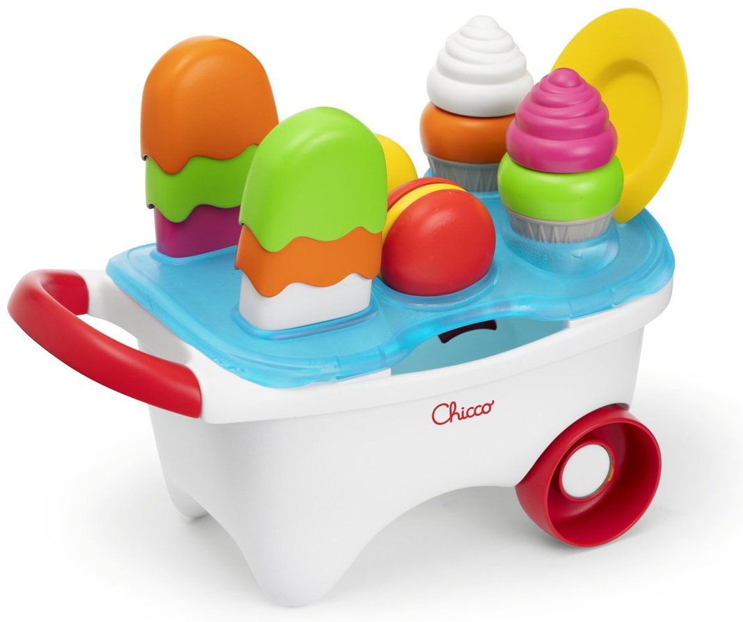 Игровой центр Chicco Игрушка-конструктор “Тележка с мороженым” купить,NaN