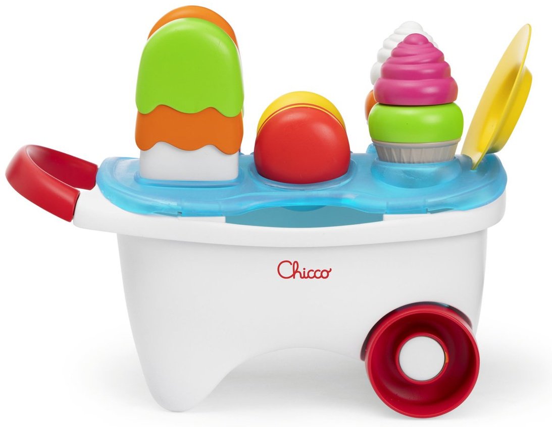 Игровой центр Chicco Игрушка-конструктор “Тележка с мороженым” купить,NaN