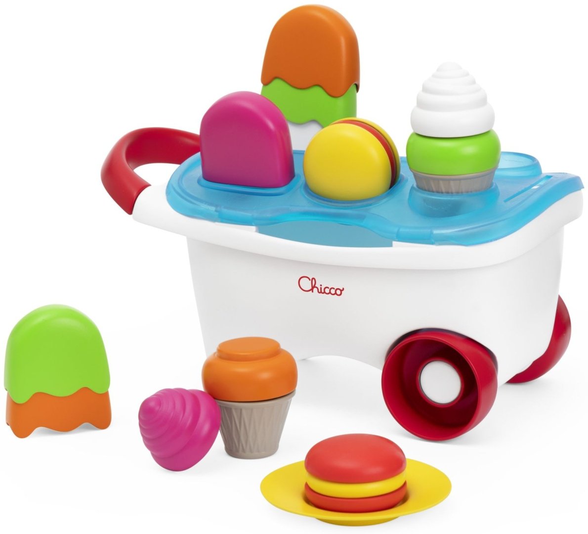 Игровой центр Chicco Игрушка-конструктор “Тележка с мороженым” купить,NaN