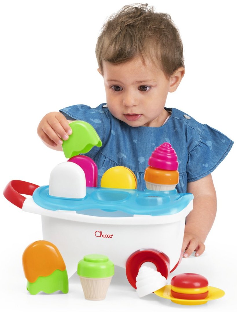 Игровой центр Chicco Игрушка-конструктор “Тележка с мороженым” купить,NaN