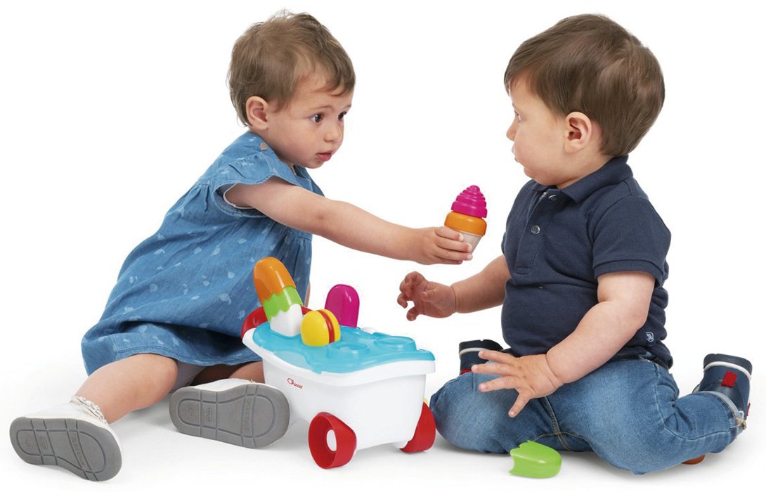 Игровой центр Chicco Игрушка-конструктор “Тележка с мороженым” купить,NaN
