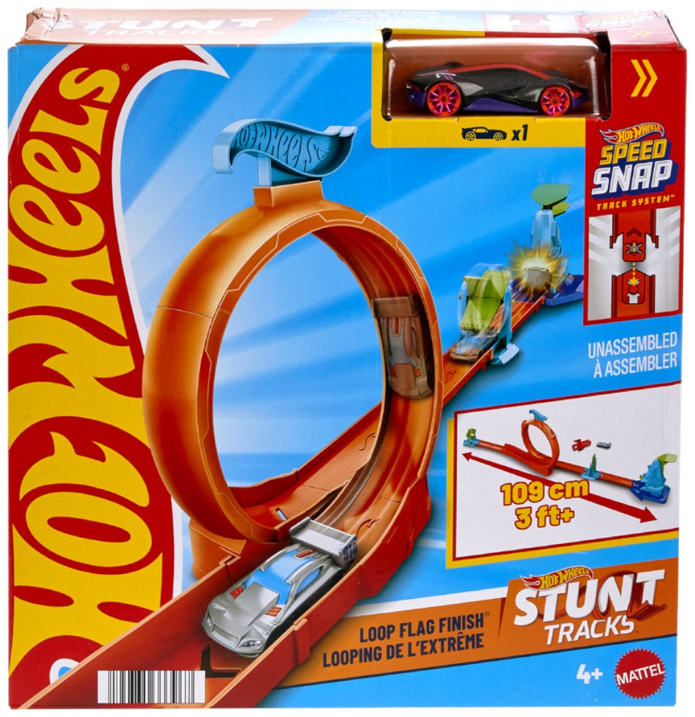 Детские треки и авторалли Hot Wheels Loop Flag Finish мультиколор купить,NaN