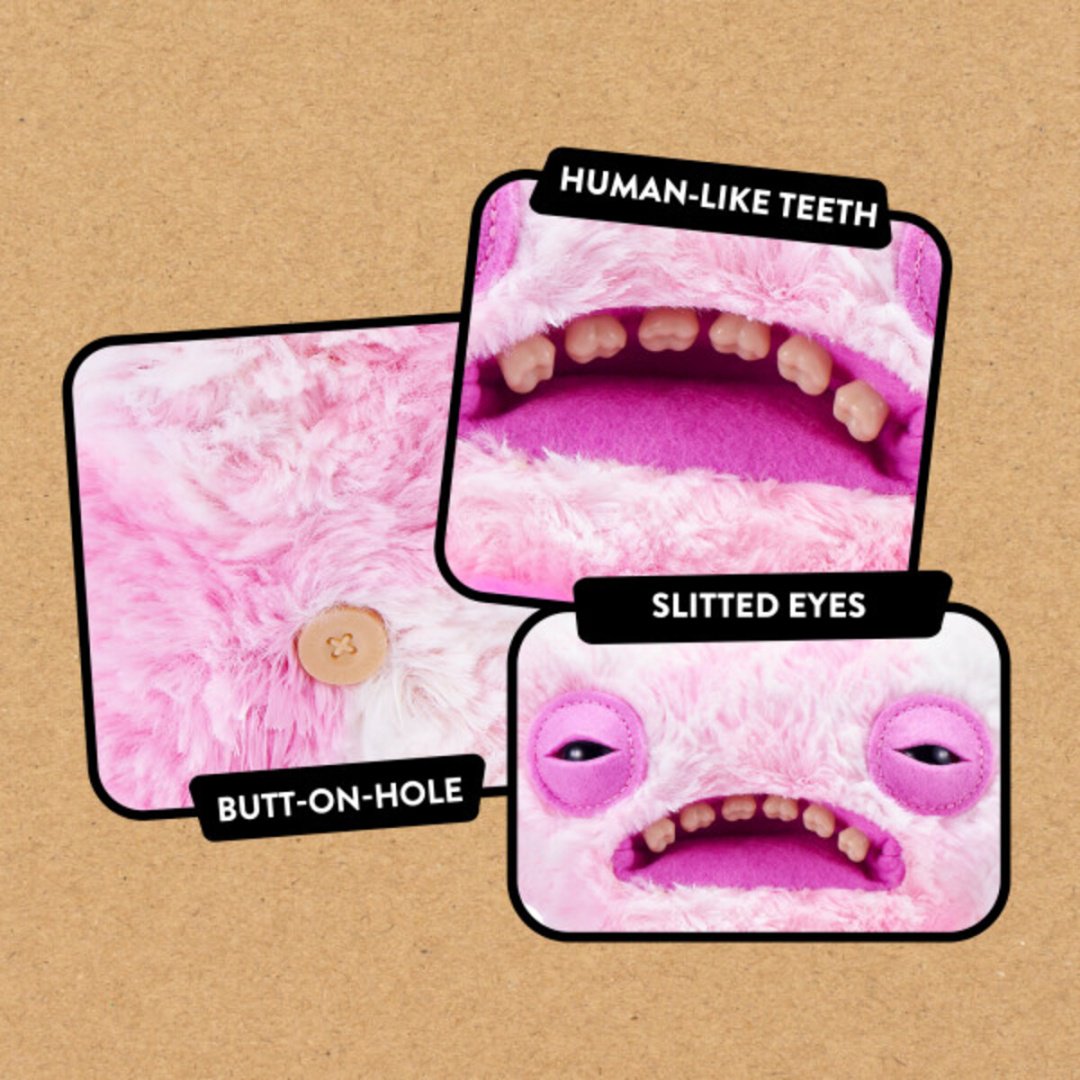 Мягкая игрушка Fuggler Pink Wide-eyed Weirdo, 22 см купить,NaN