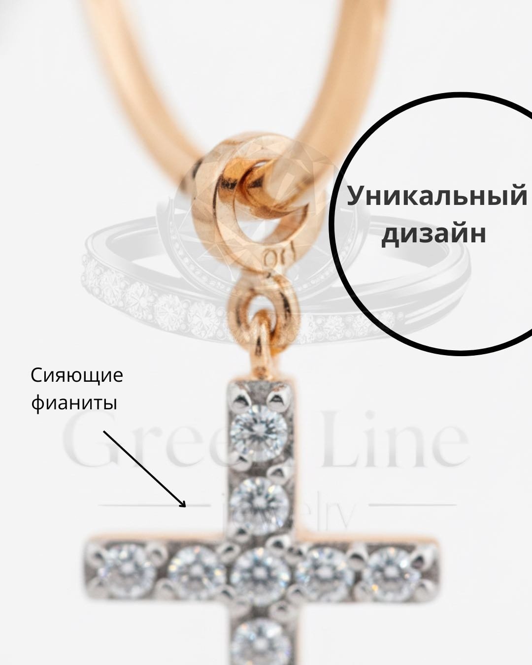 Серьги Green Line C132-2256-15.0 вес 1.94 г золото, без вставок, фианит купить,NaN