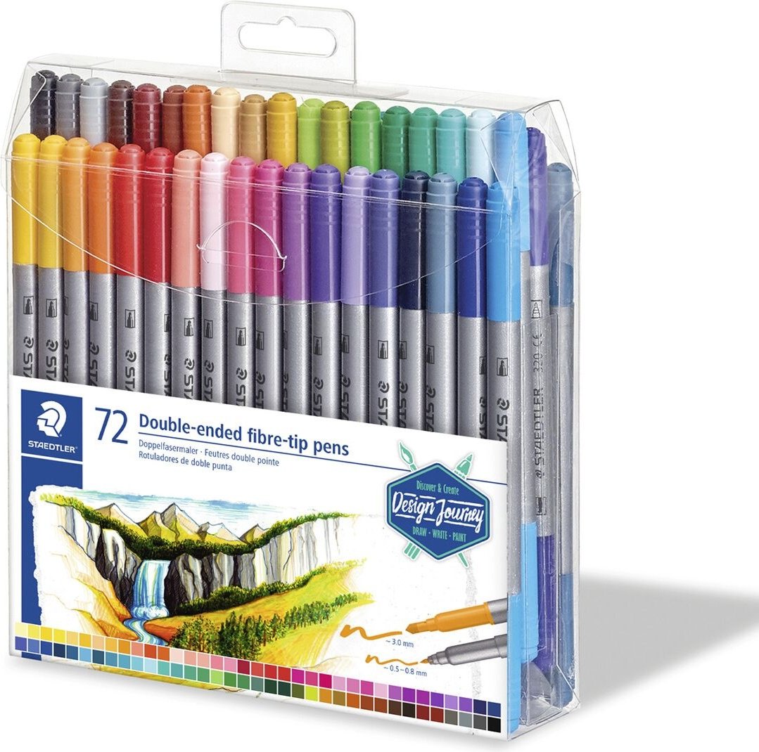 Фломастер STAEDTLER 72 шт купить,NaN