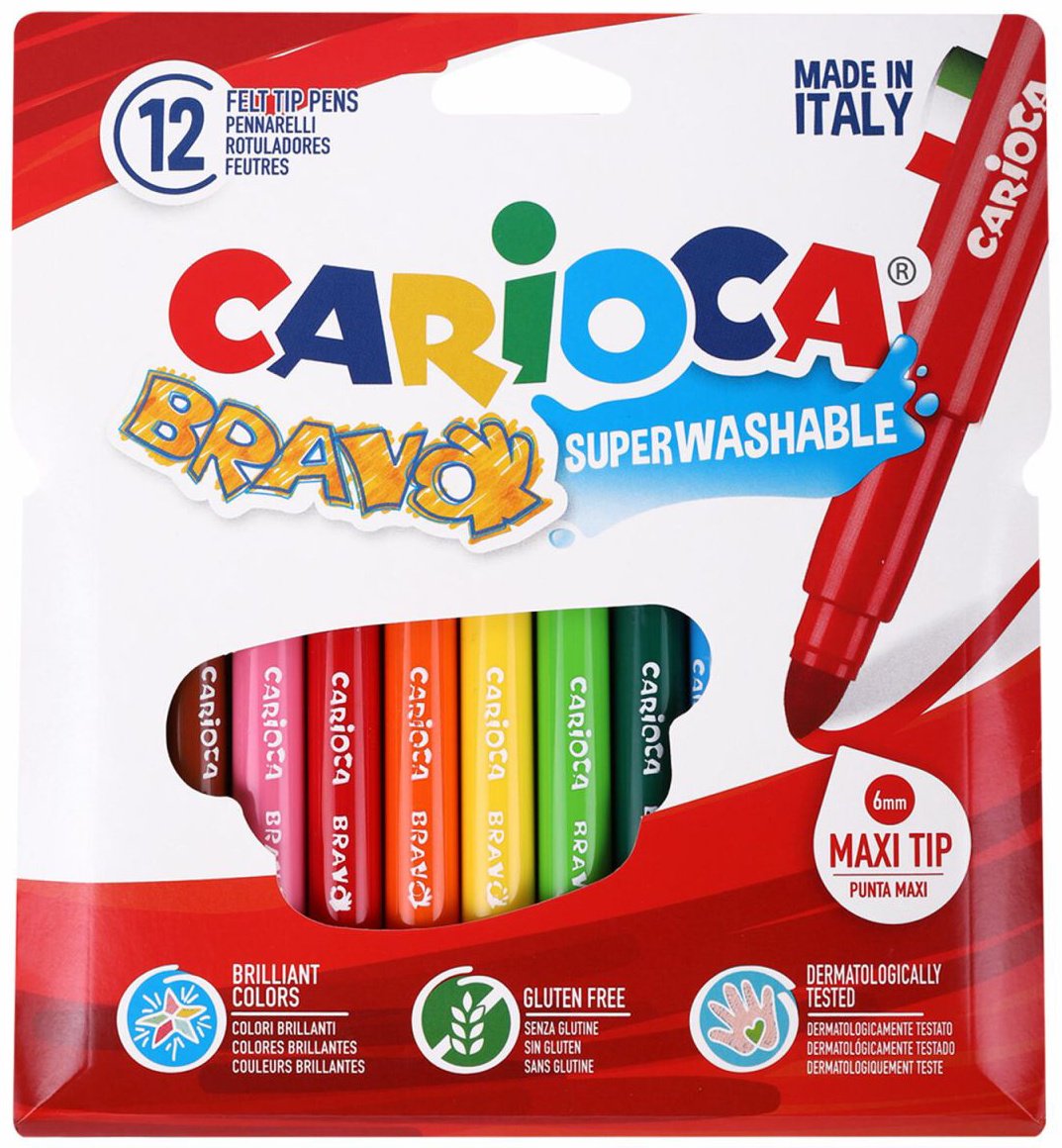 Фломастер Carioca 12 шт купить,NaN