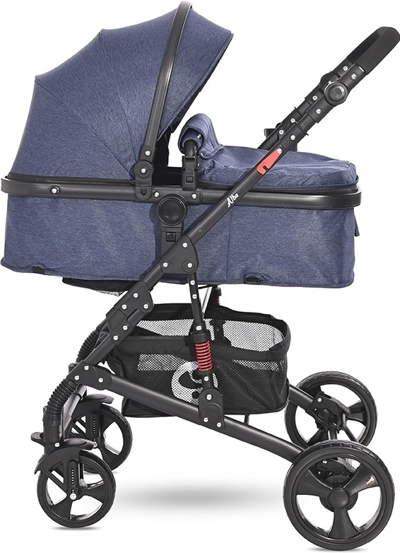 Коляска трансформер Lorelli Alba Classic Set 2188 blue jeans  купить,NaN