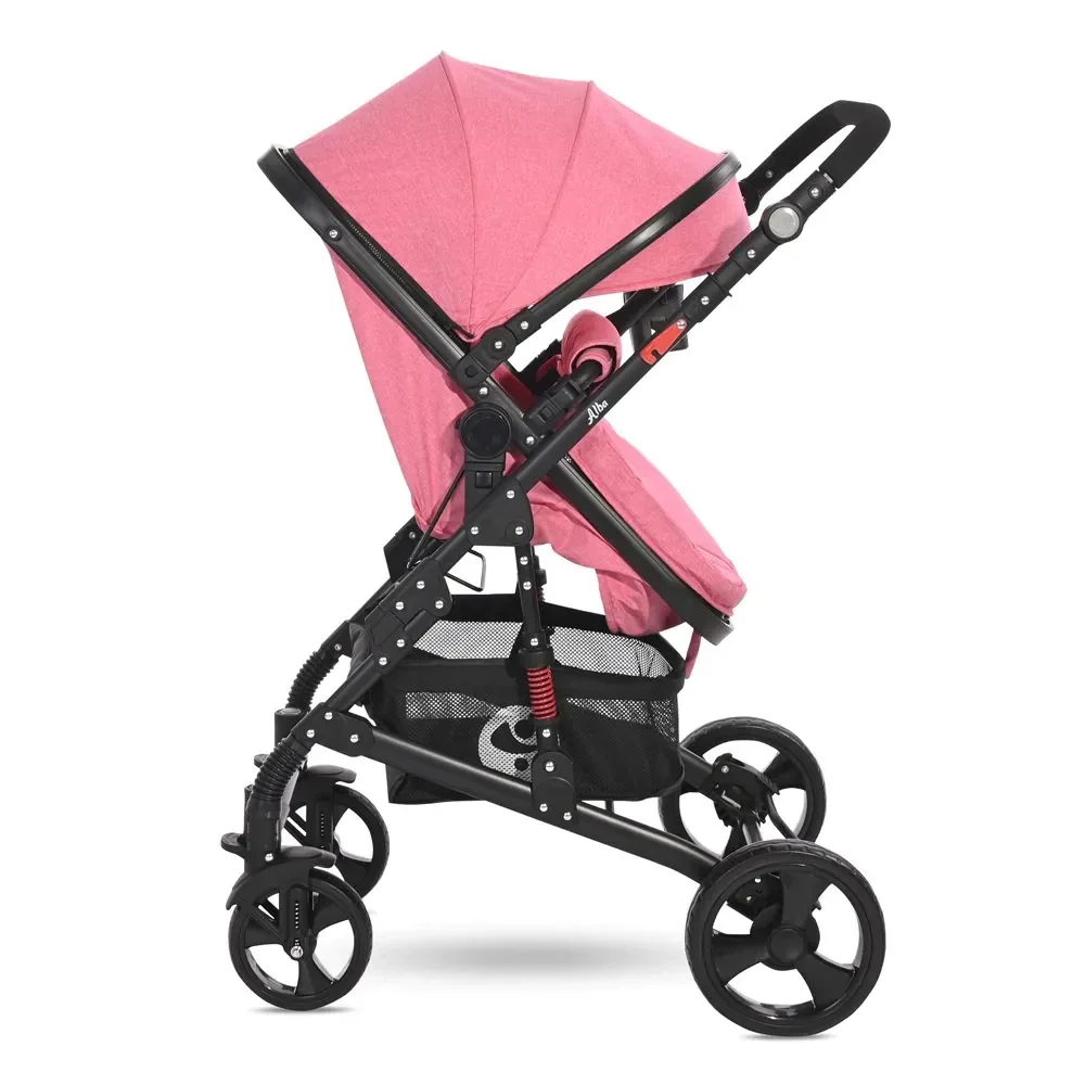 Коляска трансформер Lorelli Alba Classic 2189 pink купить,NaN