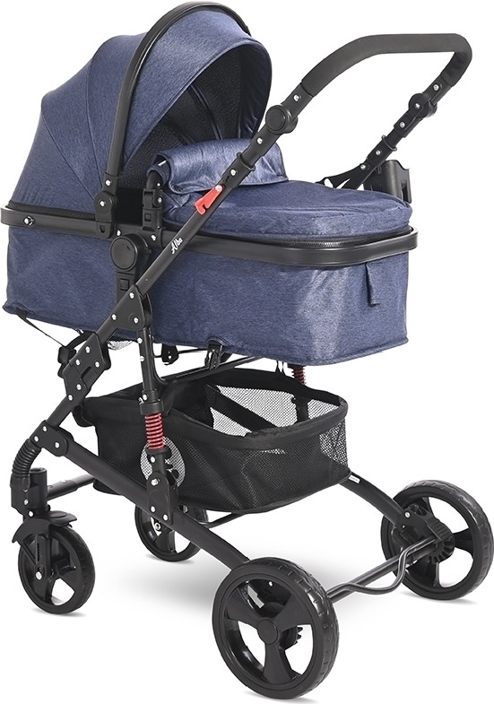 Коляска трансформер Lorelli Alba Classic Set 2188 blue jeans  купить,NaN