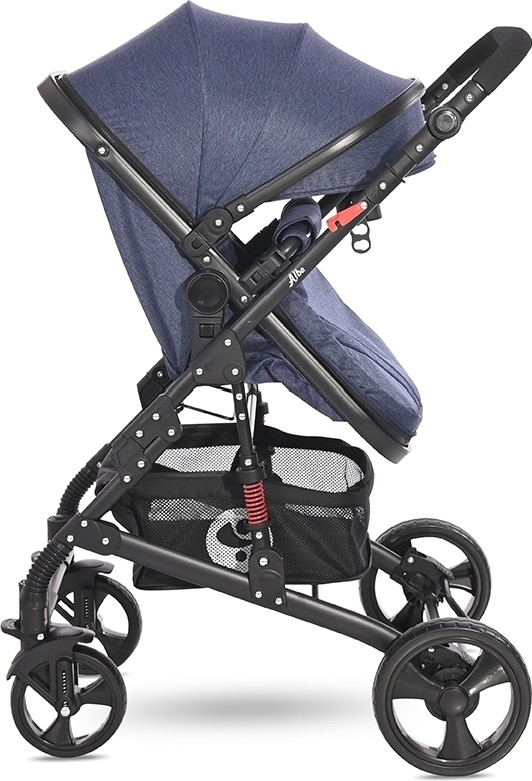 Коляска трансформер Lorelli Alba Classic Set 2188 blue jeans  купить,NaN