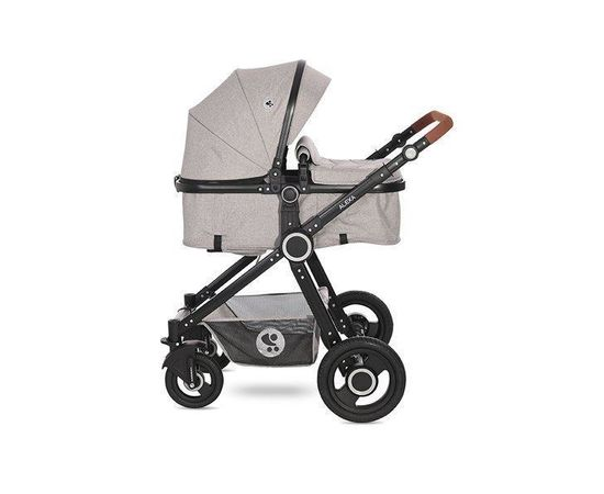Коляска трансформер Lorelli Alba Premium Set 2185 opaline grey elephants  купить,NaN