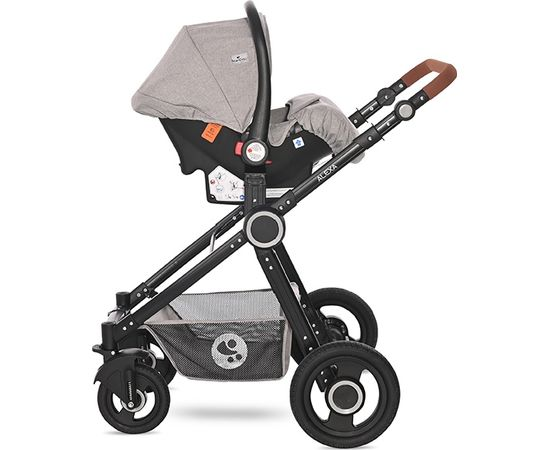 Коляска трансформер Lorelli Alba Premium Set 2185 opaline grey elephants  купить,NaN