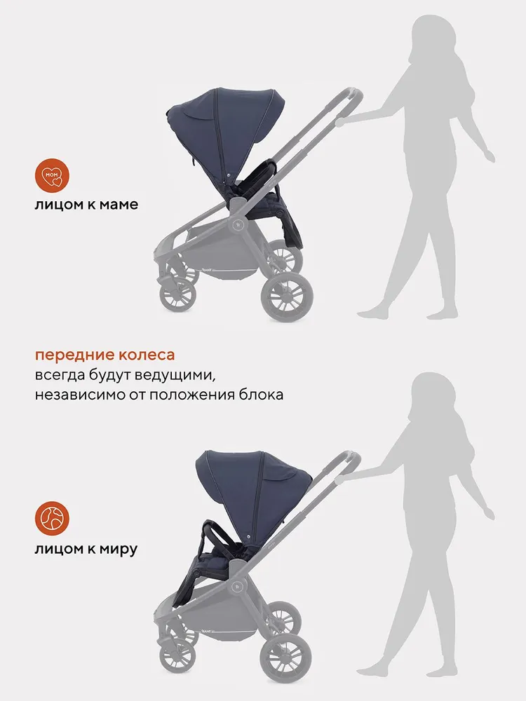 Коляска 2 в 1 Rant Basic Energy RA091 graphite купить,NaN