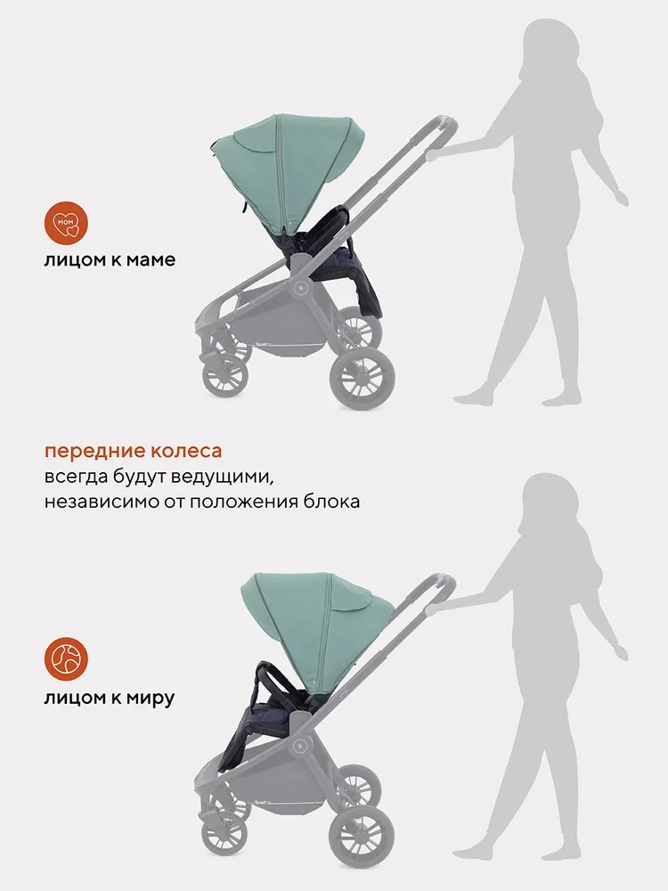 Коляска 2 в 1 Rant Basic Energy RA091 green купить,NaN