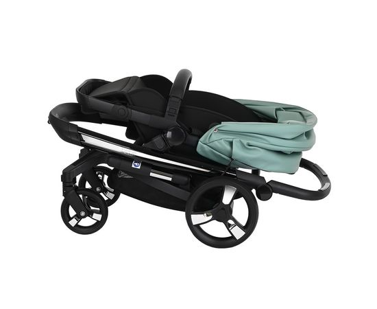 Коляска 2 в 1 Ibebe I-Stop IS21 turquoise black  купить,NaN