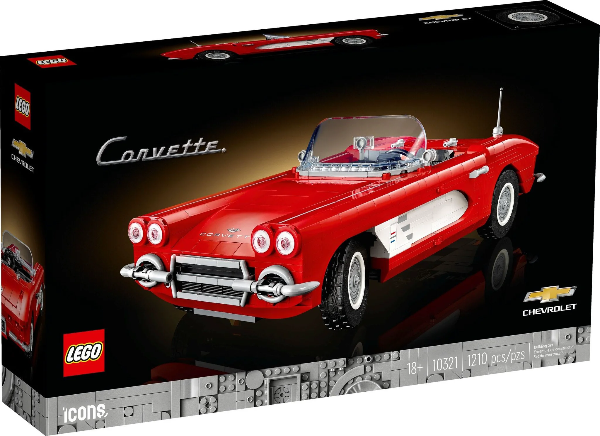 Конструктор Lego Corvette Icons 10321 купить,NaN