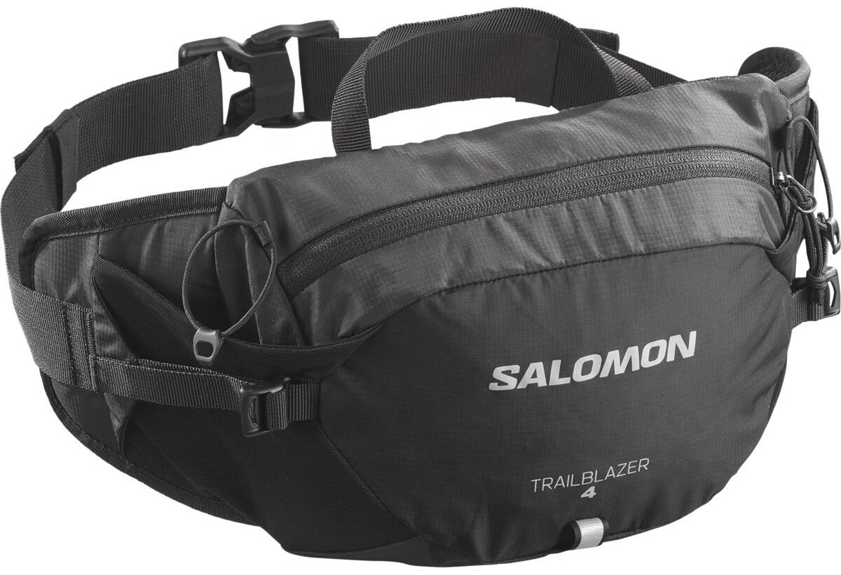 Сумка поясная Salomon эластан черный купить,NaN