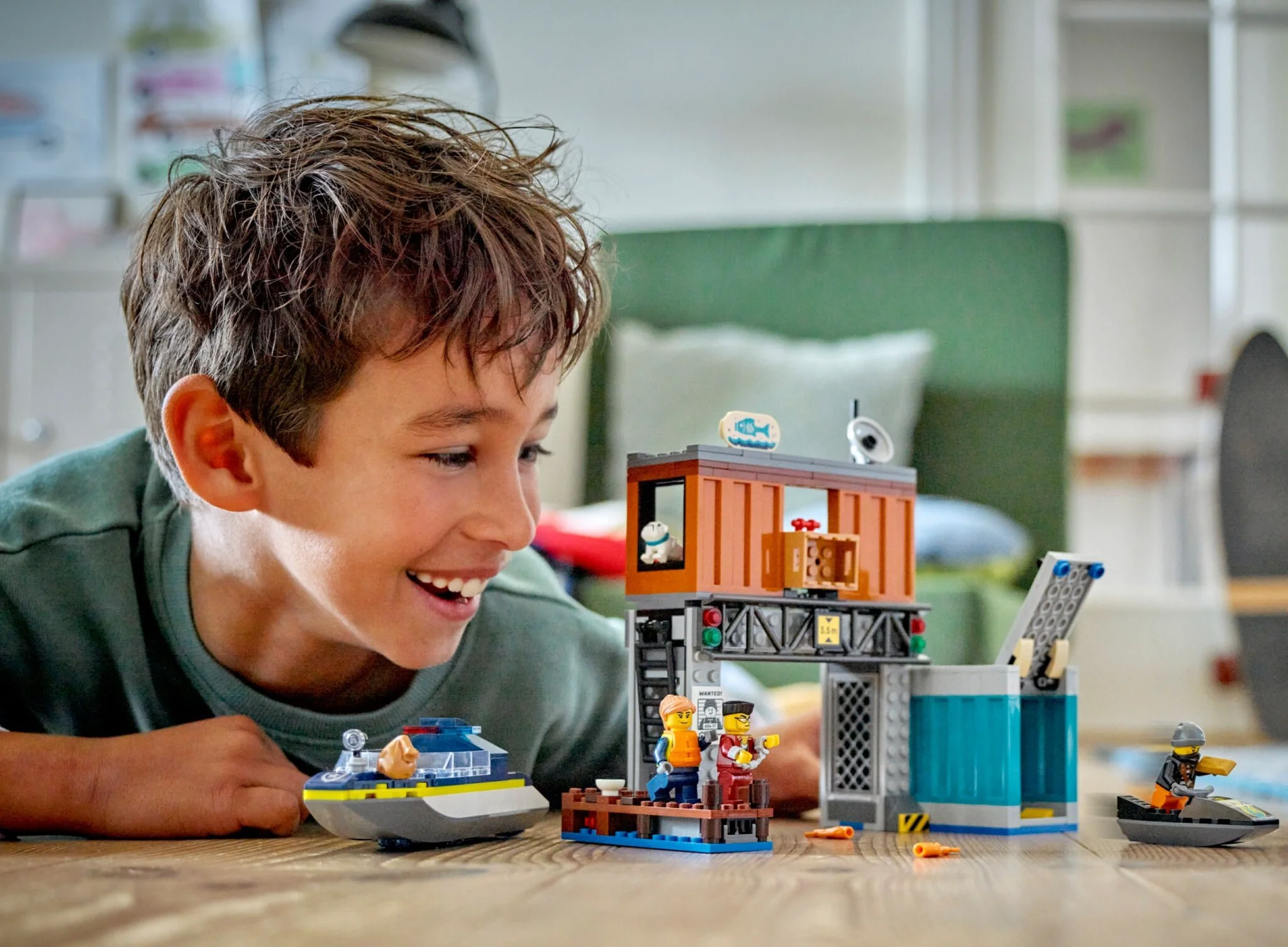 Конструктор Lego City Полицейский катер и убежище преступников 60417 купить,NaN
