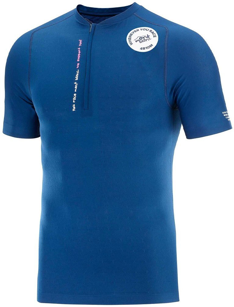 Футболка мужская Compressport Trail Mont Blanc 2020 AM00030L синяя XL купить,NaN