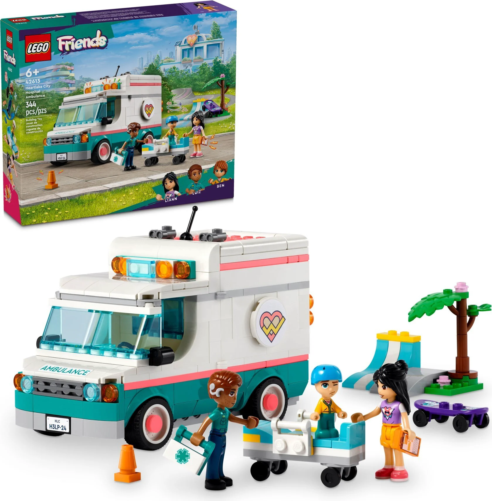 Конструктор Lego Friends Машина скорой помощи городской больницы Хартлейк 42613 купить,NaN