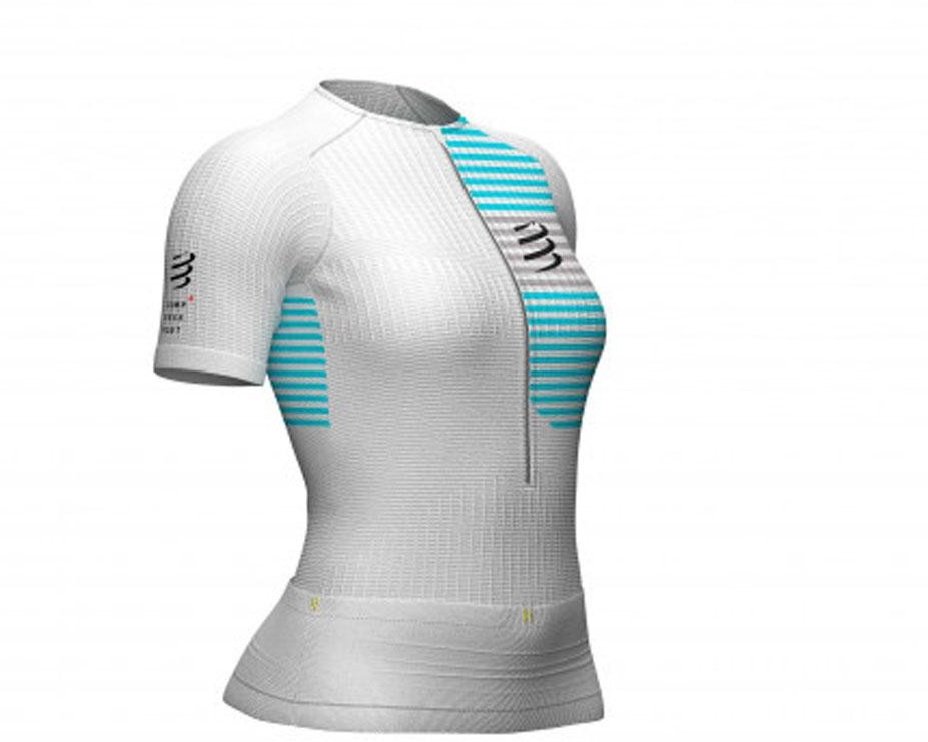 Футболка женская Compressport Postural AW00005B белая XL купить,NaN
